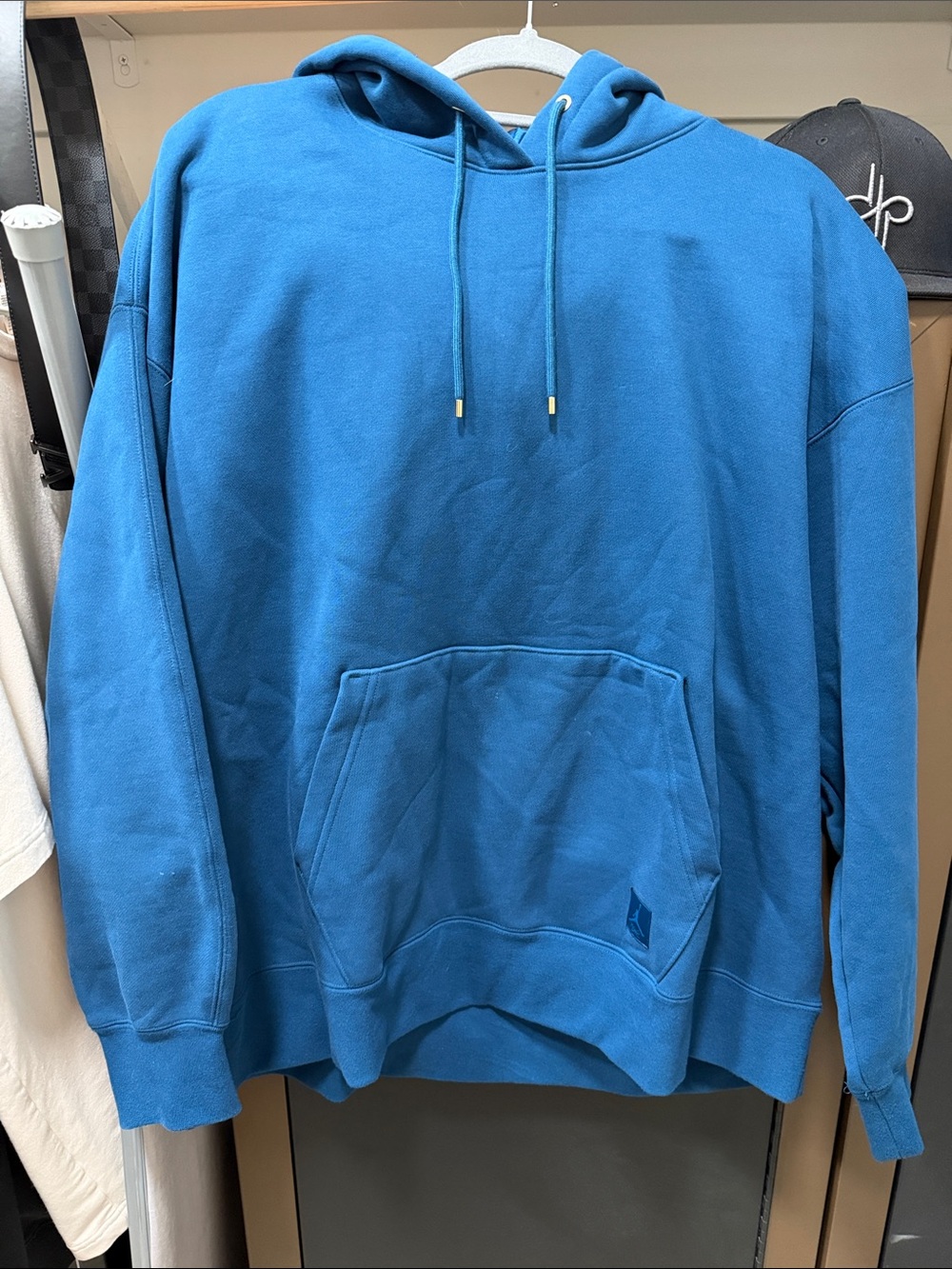 Blue Men's Pullover Hoodie Sweatshirt